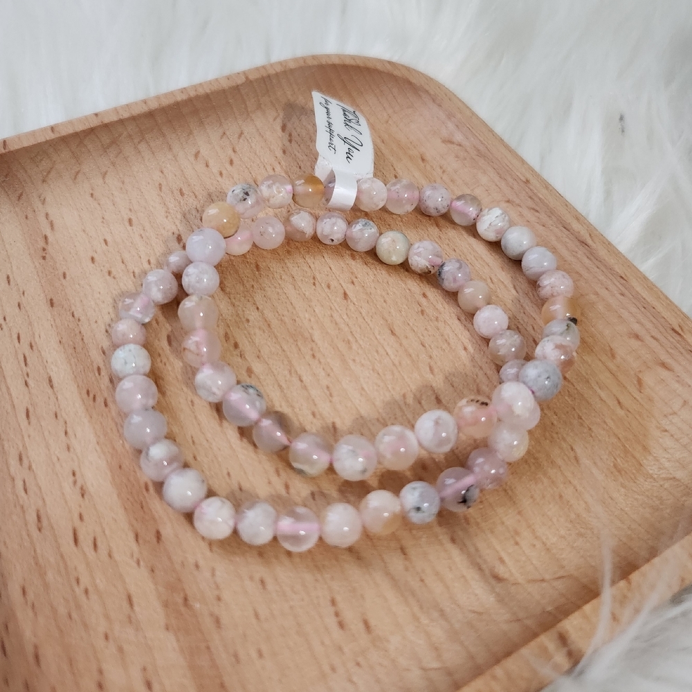 Flower agate bracelet - Picture 2 of 5